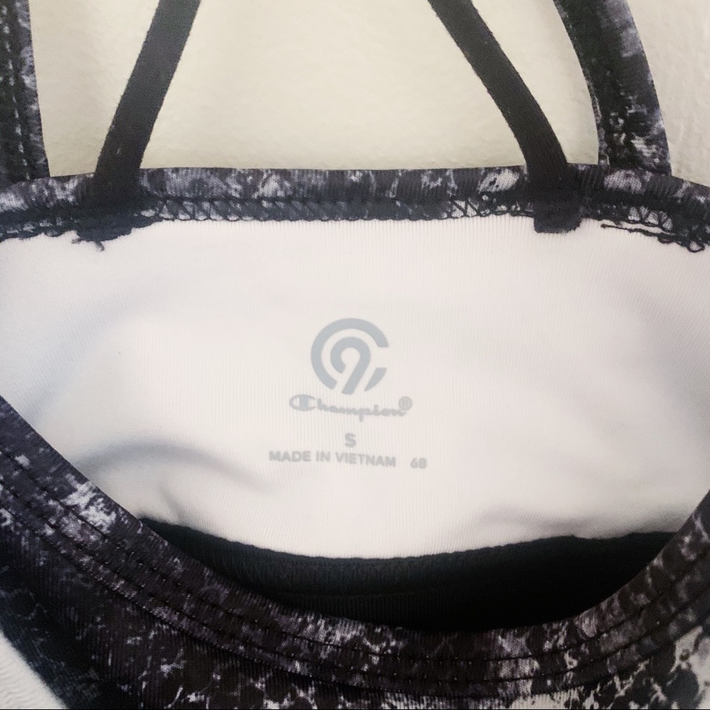 NWOT Champion Blue/Gray Tank Top With Sports Bra - Picture 6 of 8